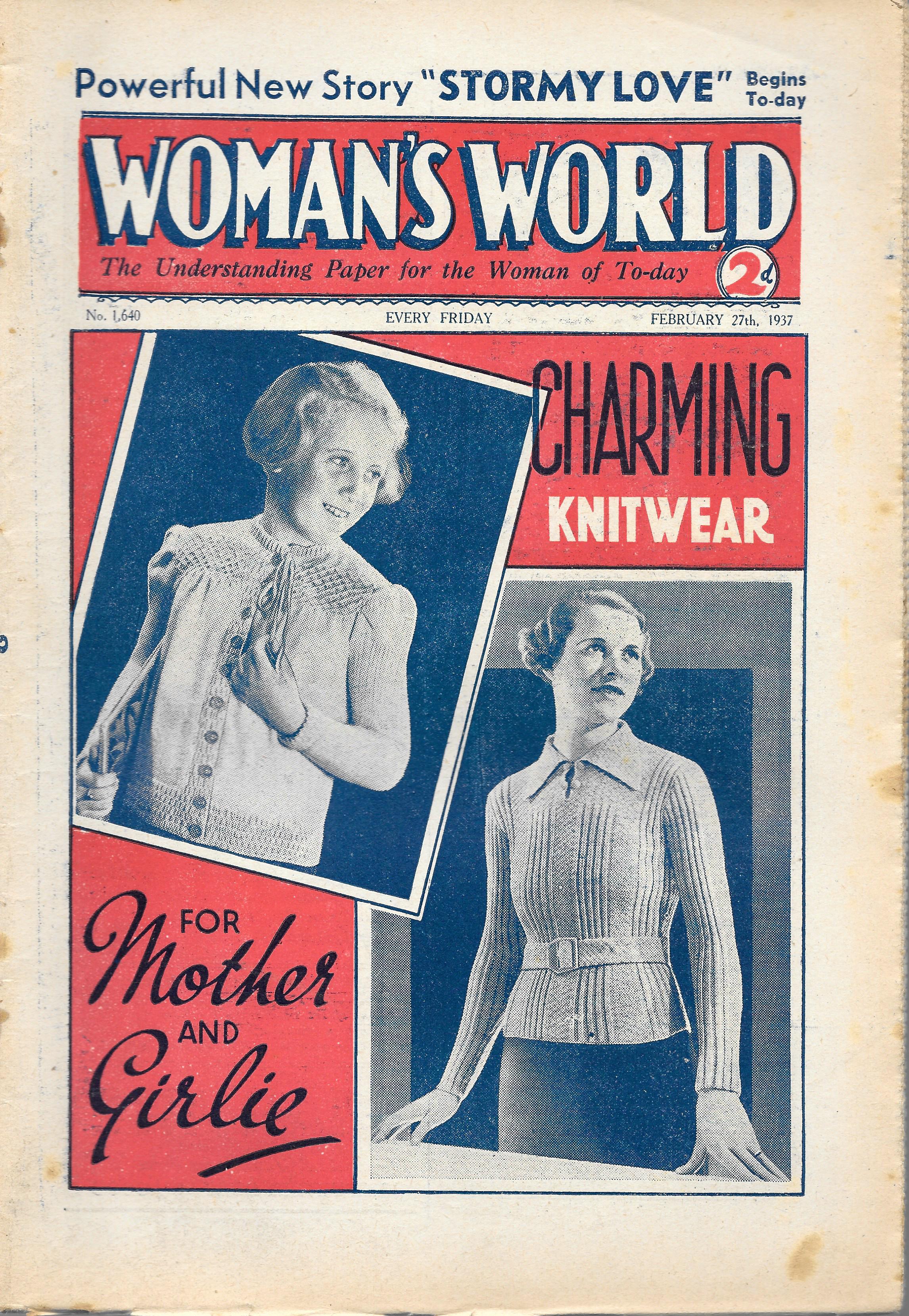 Womans World Uk Magazine February 27th 1937 Vintage Magazines