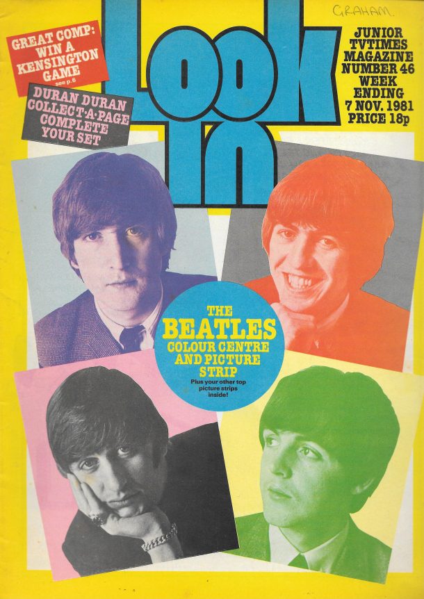 LOOK IN UK MAGAZINE NOVEMBER 7TH 1981 THE BEATLES - Vintage Magazines