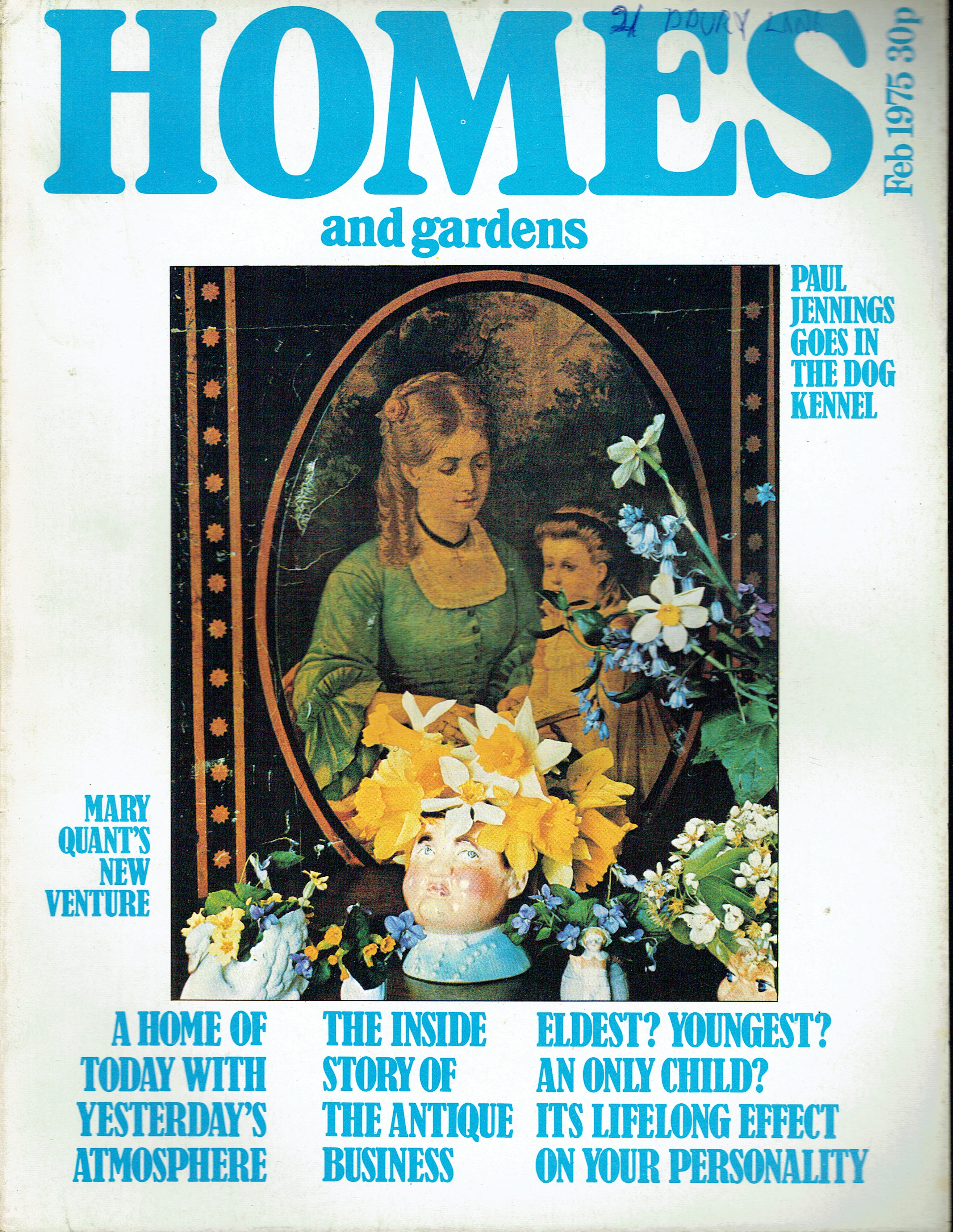 HOMES AND GARDENS UK MAGAZINE FEBRUARY 1975 Vintage and Modern Birthday