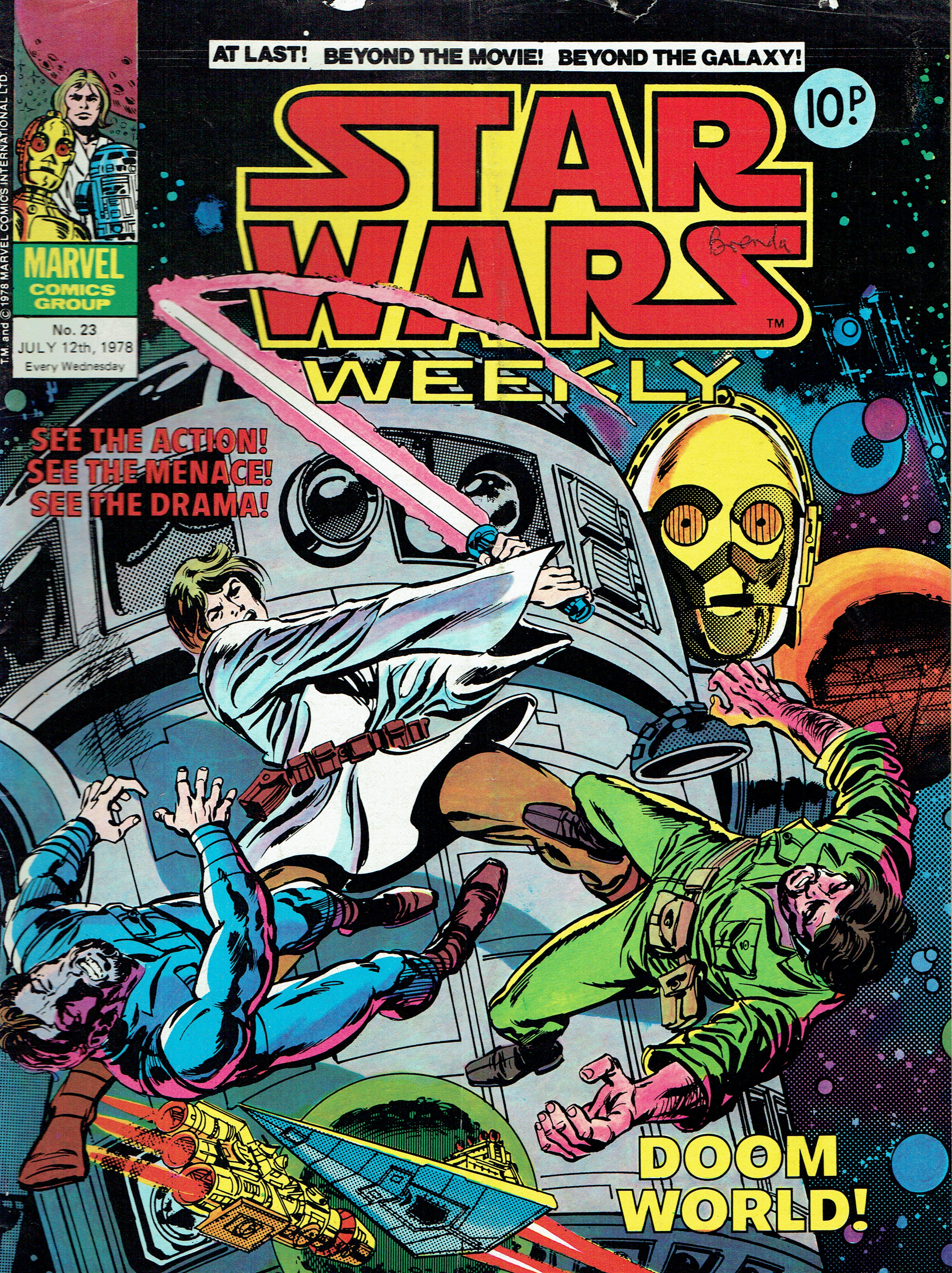 Star Wars Weekly UK MARVEL COMIC NO 23 JULY 12TH 1978 Vintage to Modern ...