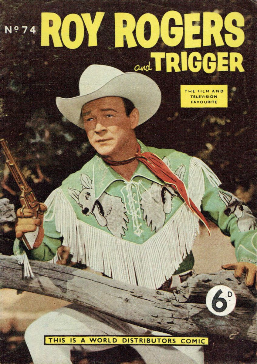 ROY ROGERS AND TRIGGER UK COMIC NO 74 1953